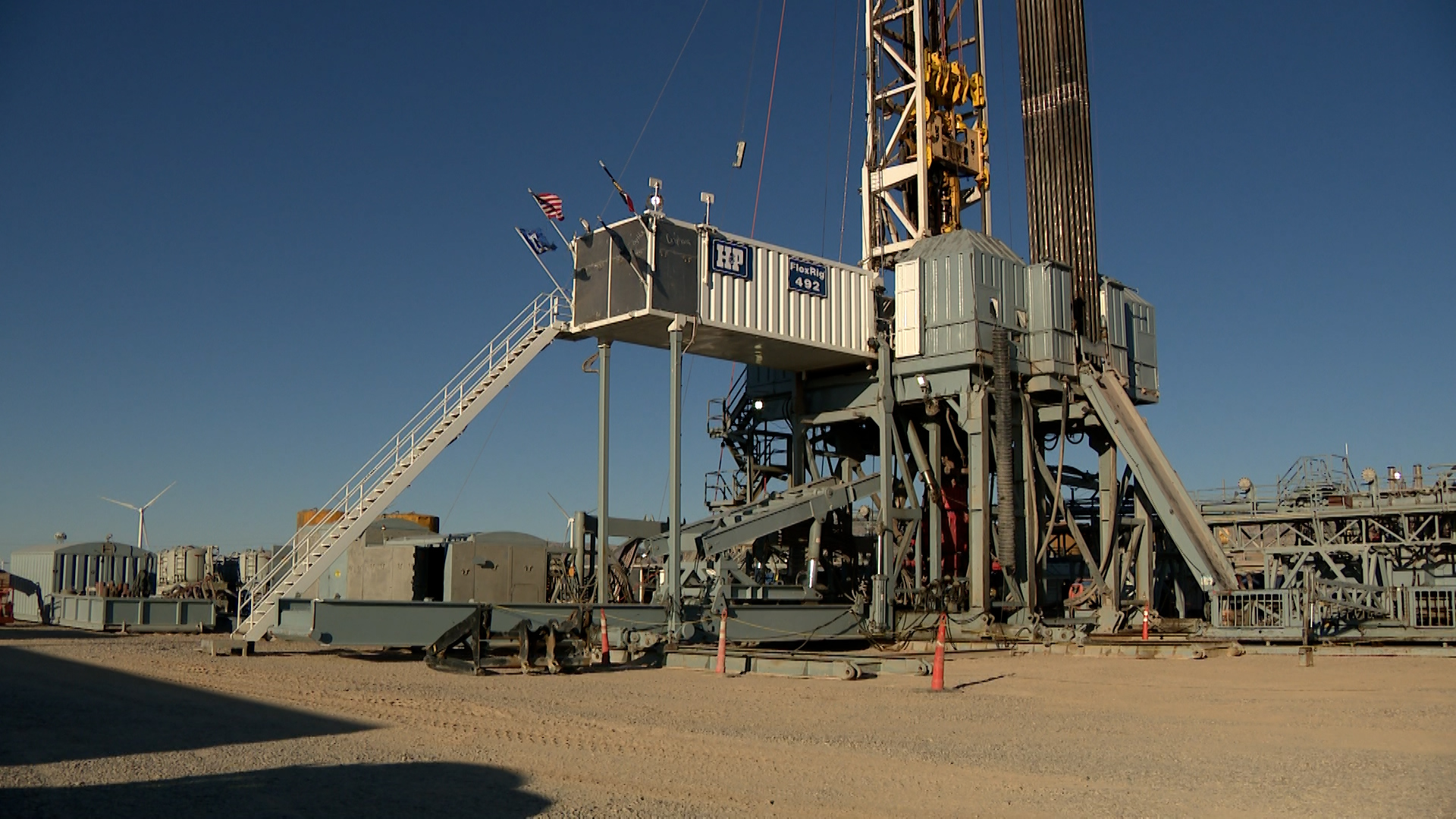 A Fervo Energy drill site near Beaver is pictured on Tuesday.