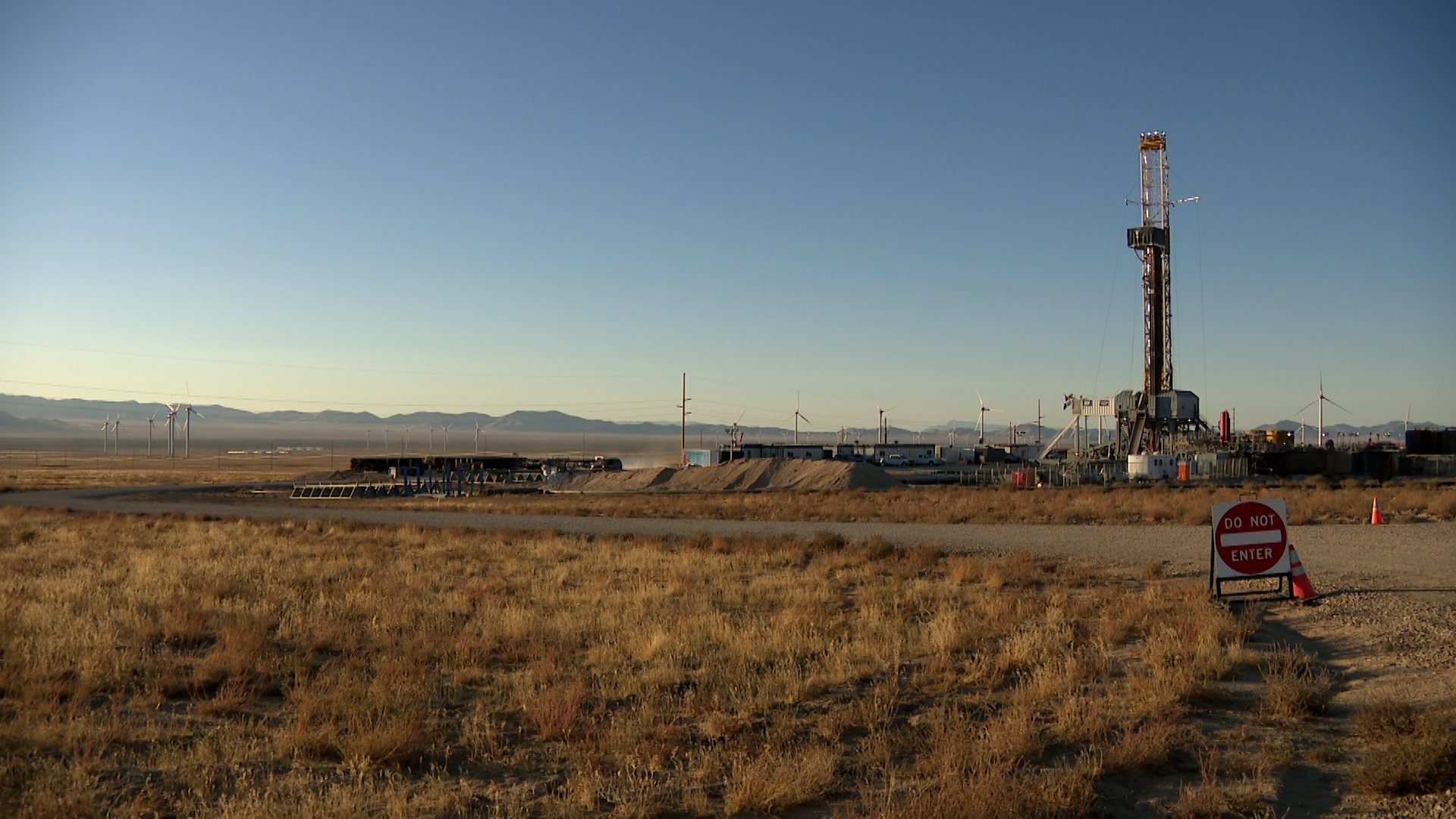 A Fervo Energy drill site near Beaver is pictured on Tuesday.