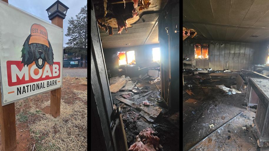 2 dogs killed, 1 injured in Moab boarding business fire