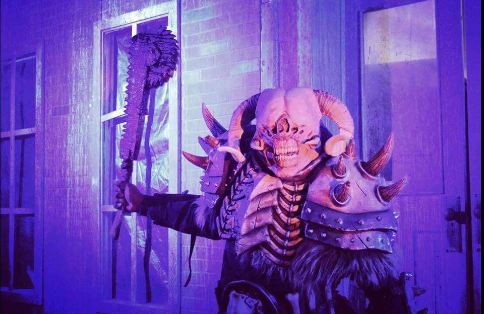 Planet Doom decoration is shown in Idaho Falls, Idaho. The rooms will be cleared out of terror attractions and replaced with Bibles, pastors and voices of worship as OutWest Bible Church moves in.