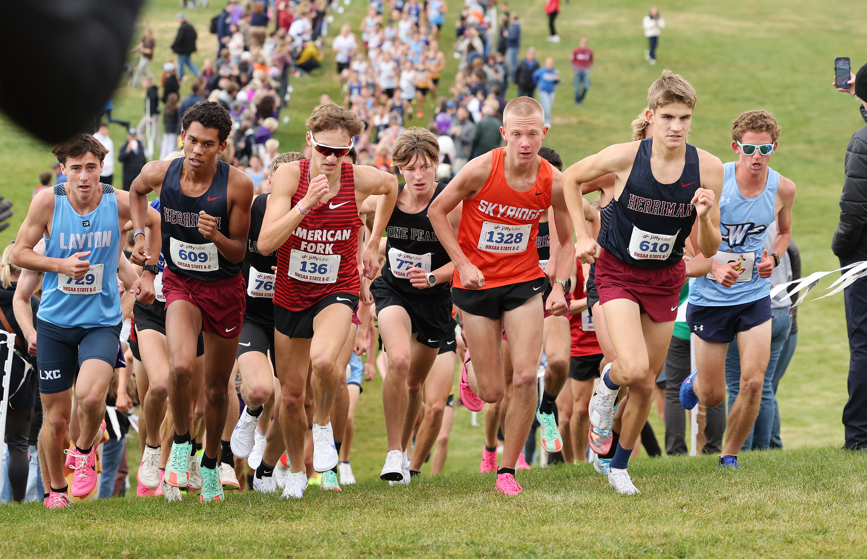 6A state cross country: Top-rated Lone Peak girls, Herriman boys roll to team titles