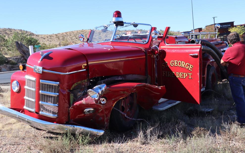 Deputy: Firefighter injured in St. George crash after brakes fail on vintage fire engine