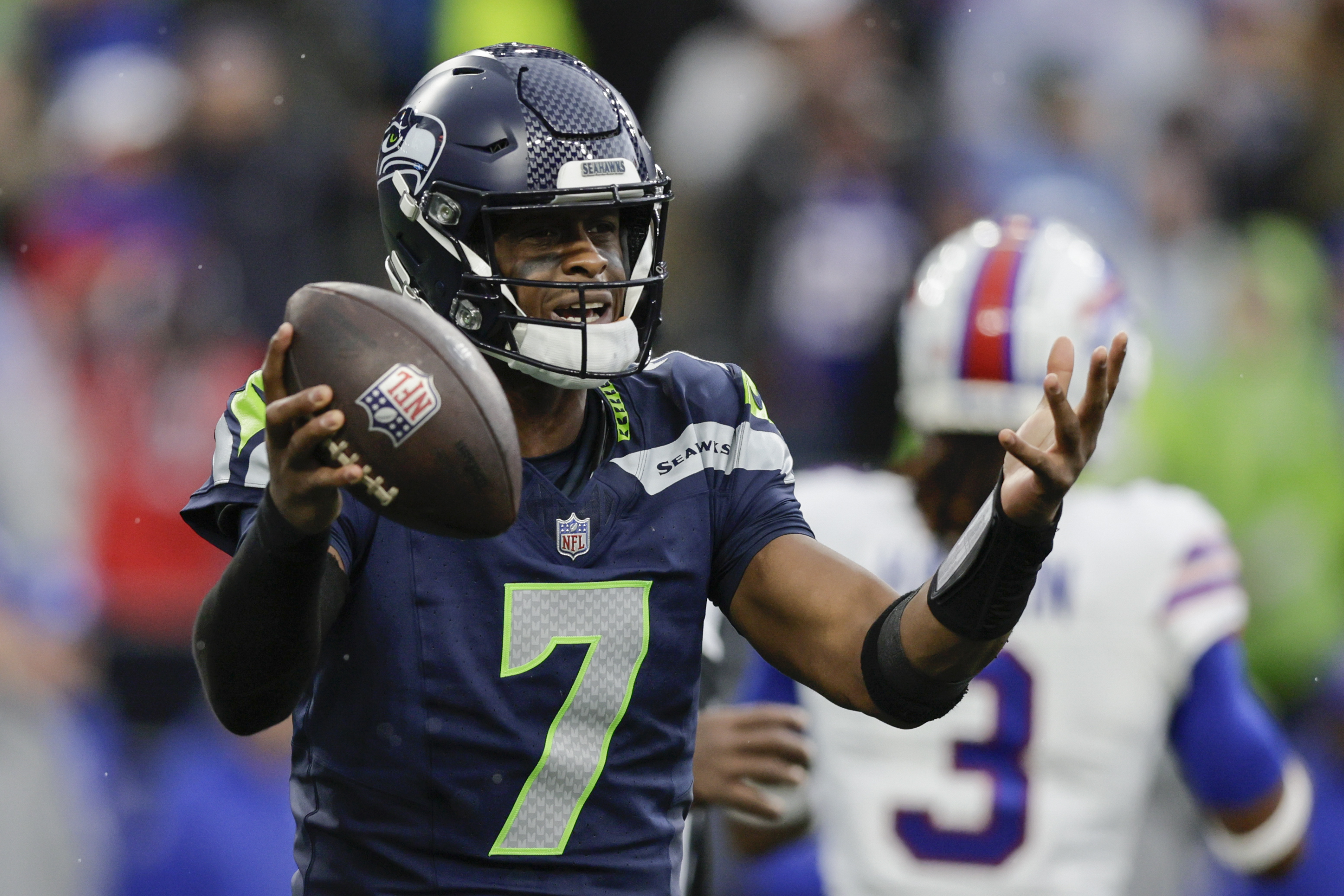 Seahawks look to get ground game going against LA Rams