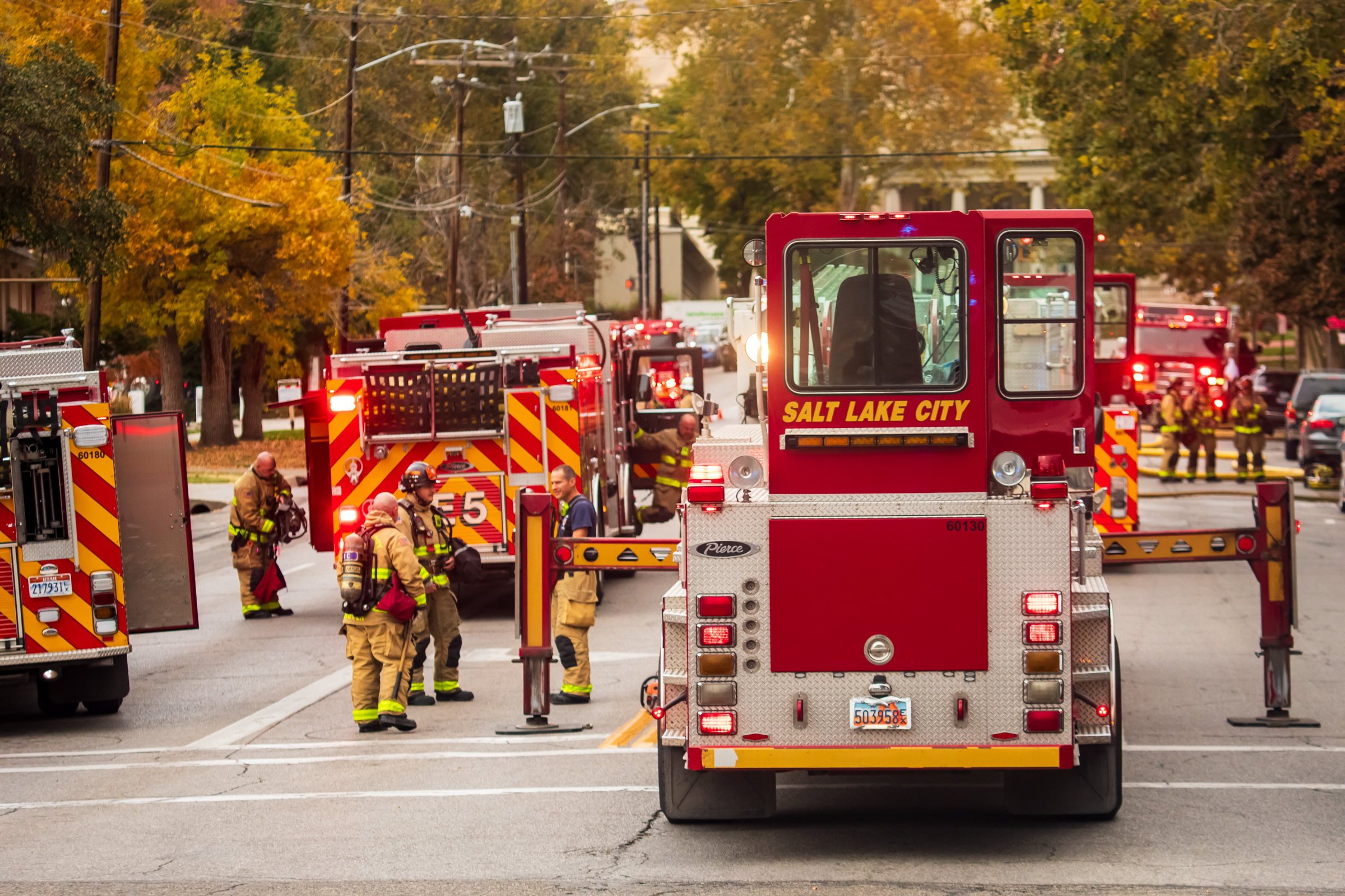 Fire flares up again in 93-year-old vacant Salt Lake City apartment after 1 hospitalized