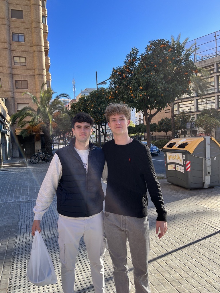 Jansen Jacobson, of Park City, right, with his friend Pablo Chinchilla in an undated photo.
