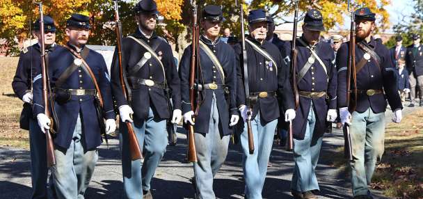 Remains of nearly 30 Civil War veterans found in a funeral home's storage are laid to rest