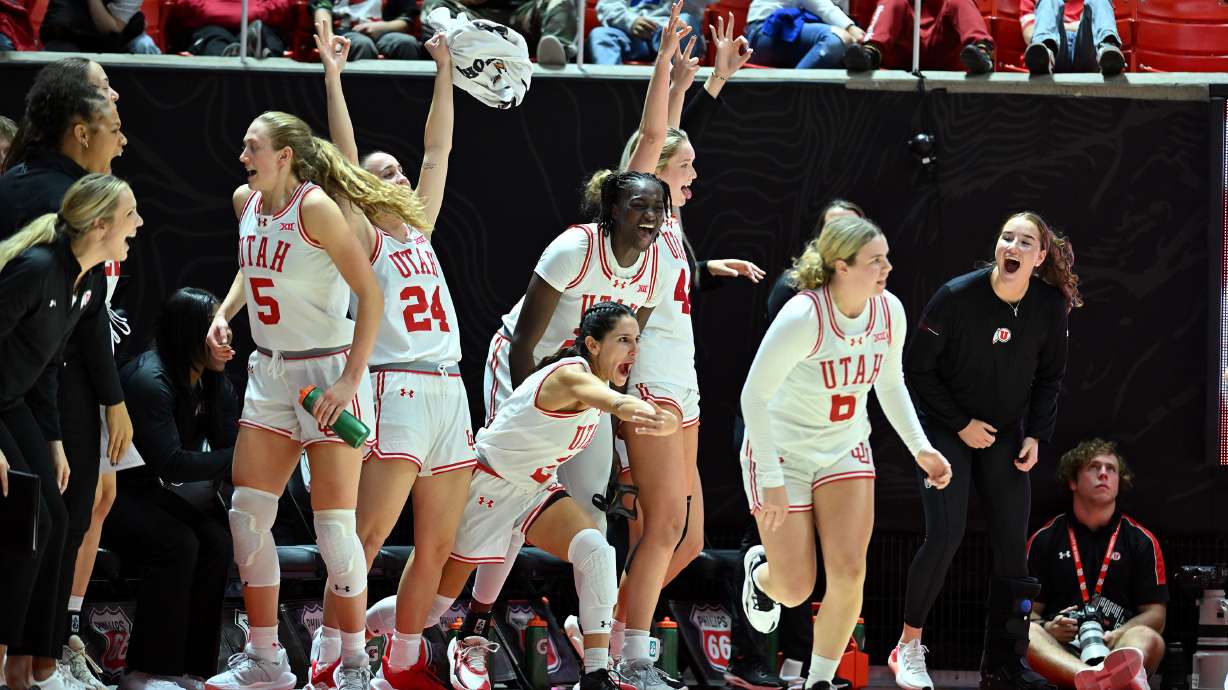 The University of Utah women’s basketball team play Southern Utah University in the Huntsman Center in Salt Lake City on Monday Nov. 4, 2024.