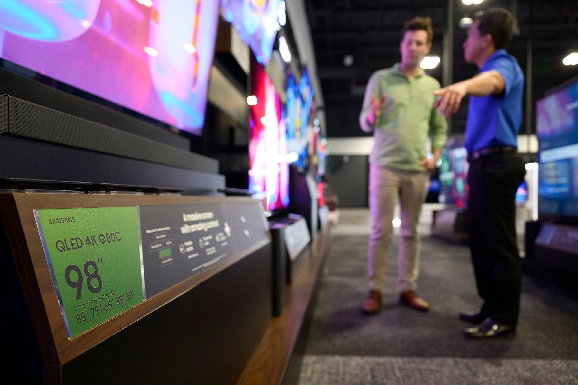 Super giant TVs are flying off store shelves