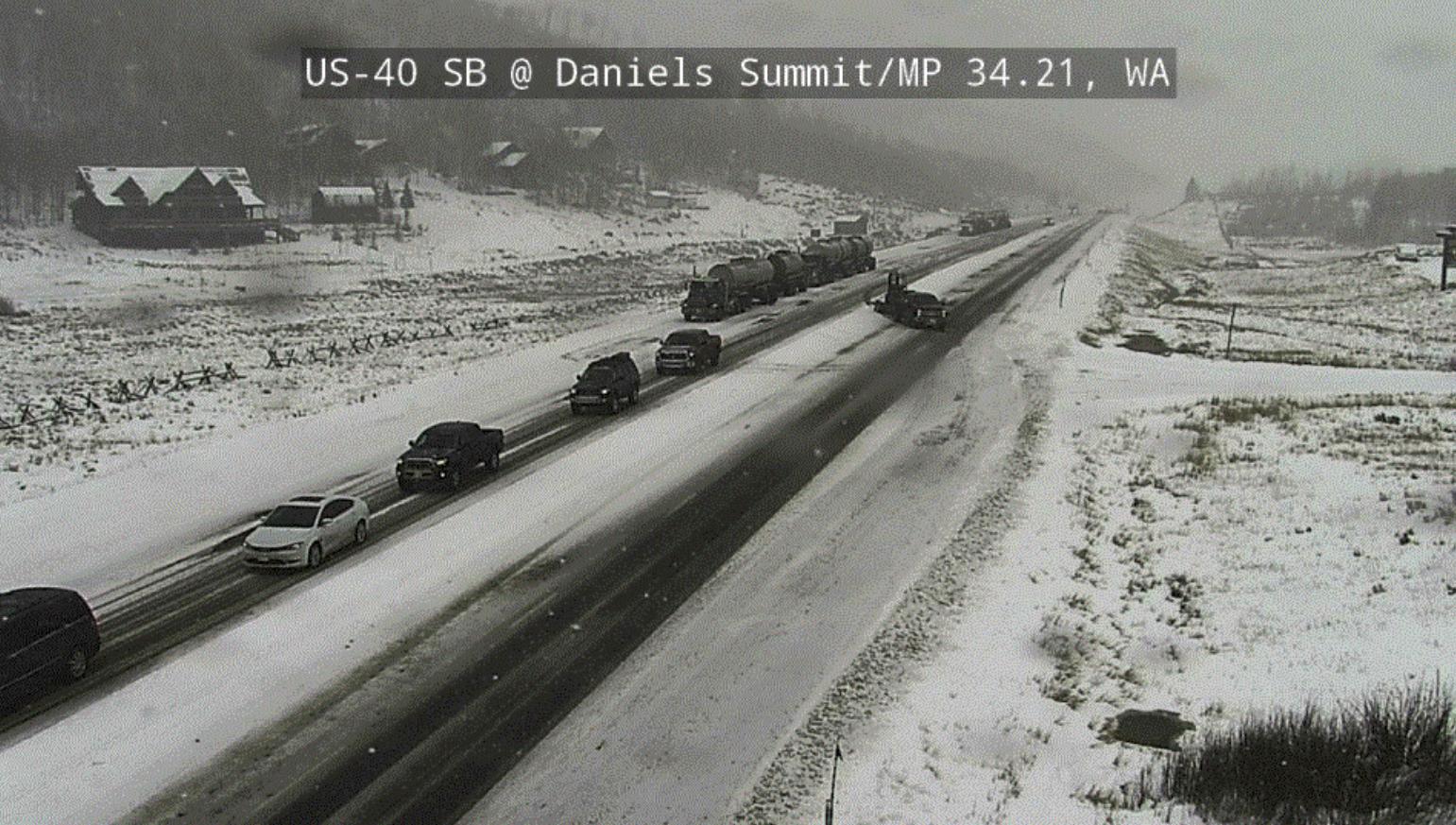 5 hospitalized, US 40 closed in Wasatch County after snowy head-on collision