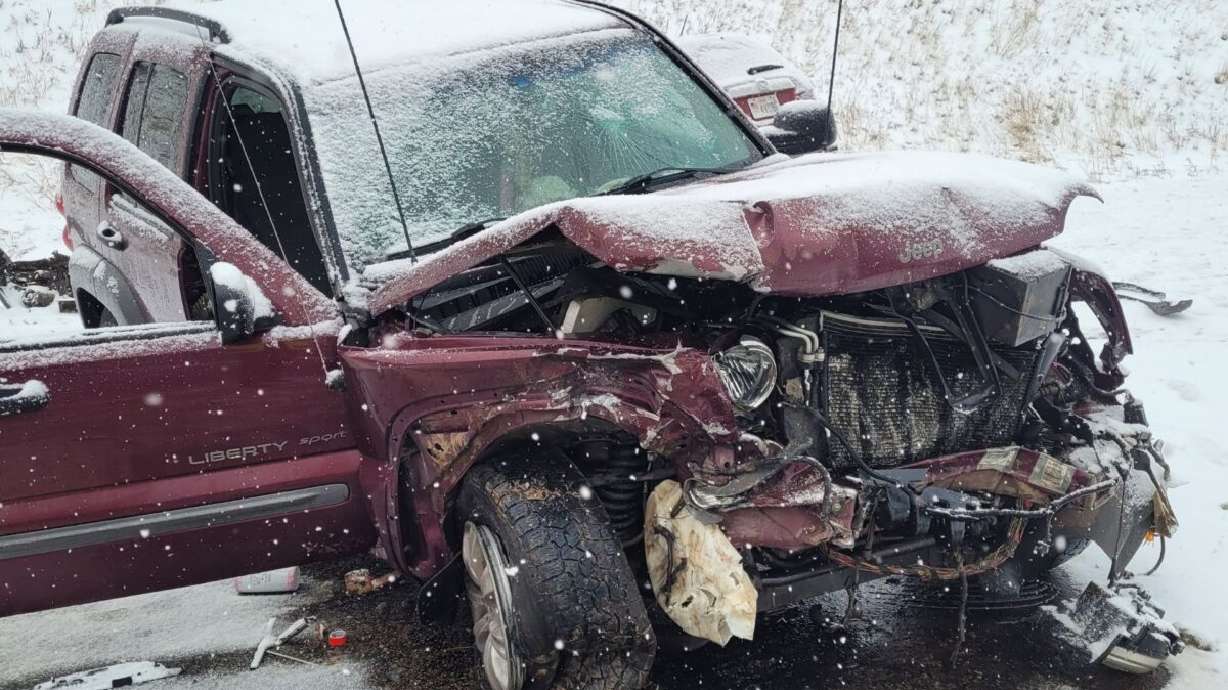 A head-on collision in Wasatch County sent 5 to the hospital Tuesday morning.