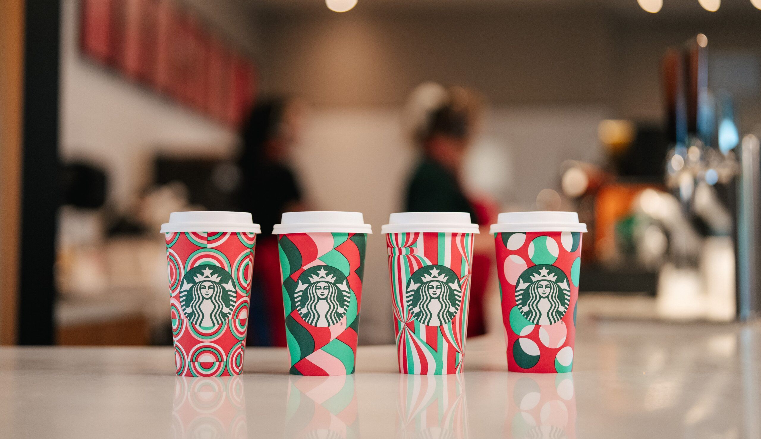 Starbucks' festive cup design rolls out Thursday.