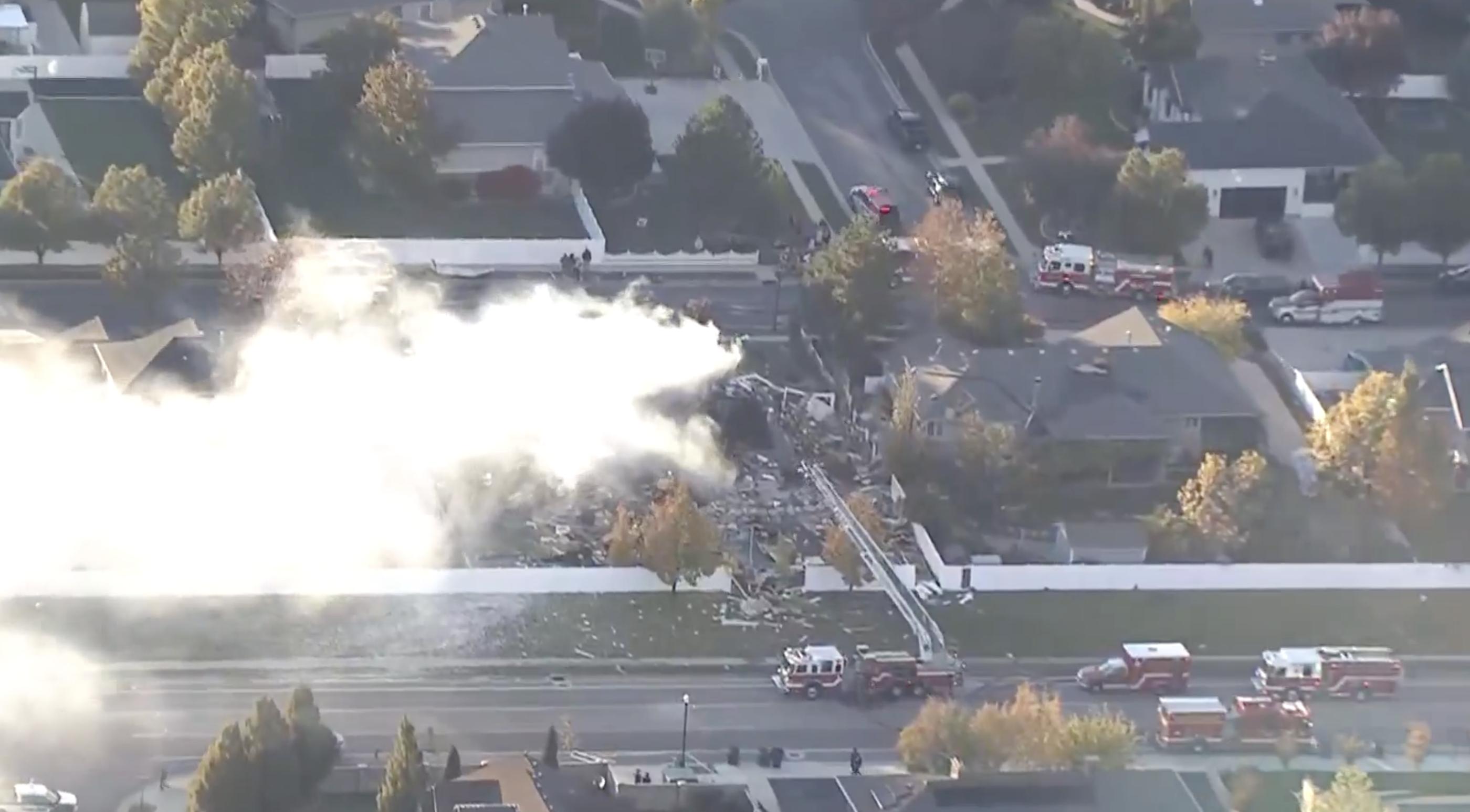 Explosion leads to house fire in South Jordan 