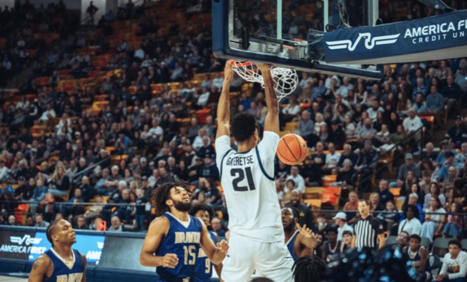 Aubin Gateretse scores 24 in Utah State's 101-46 victory over Alcorn State