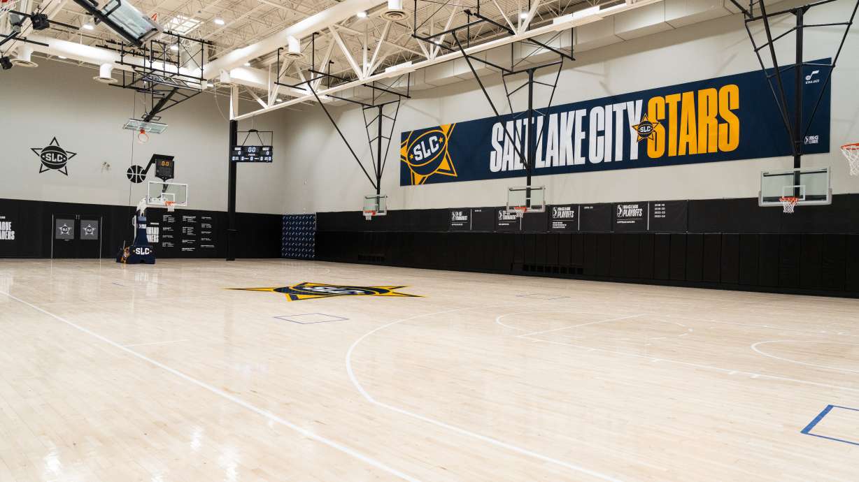 The inside of the newly-completed Stars Center in West Valley City.