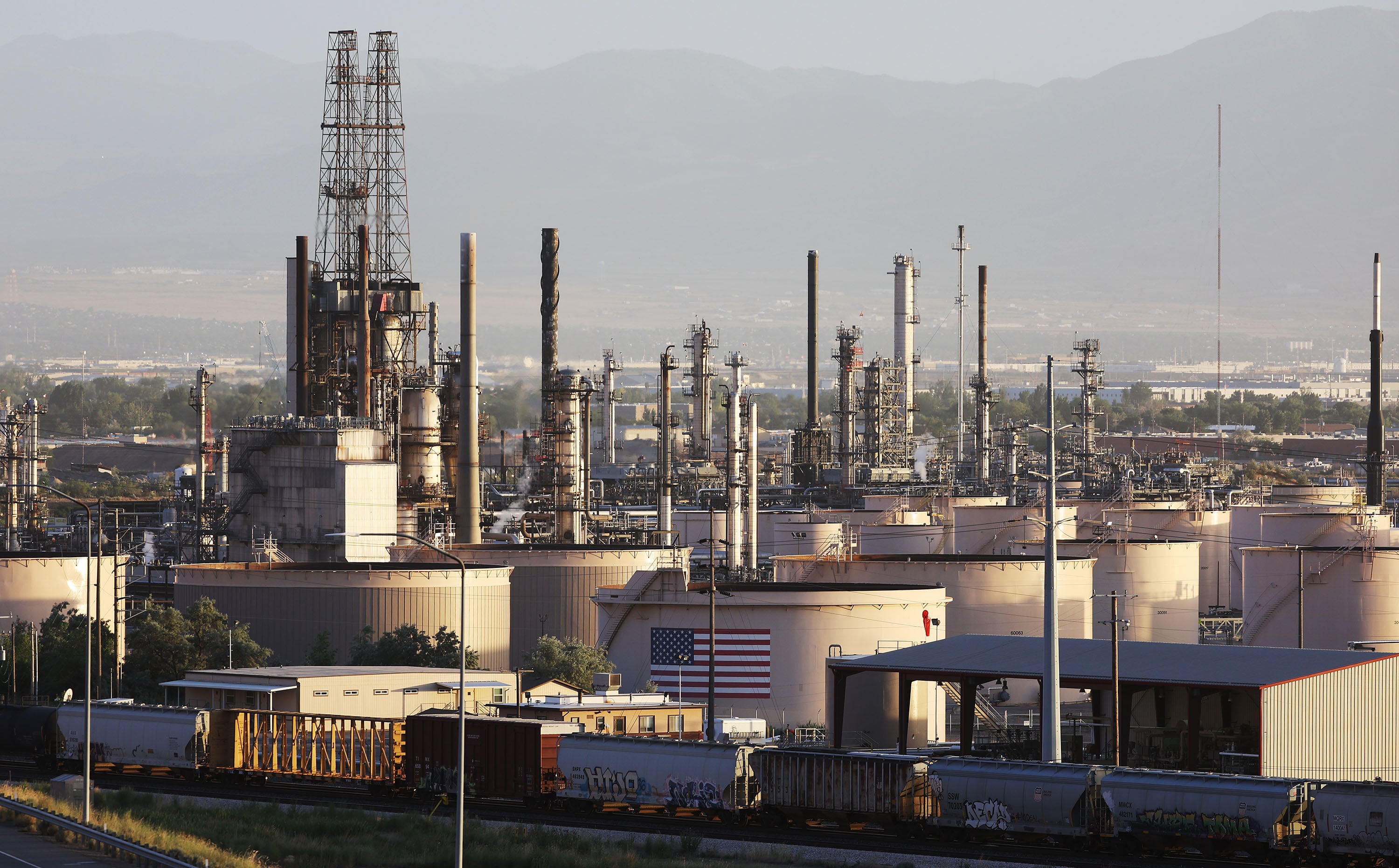 The Chevron Salt Lake Refinery in North Salt Lake is seen on June 23, 2022.