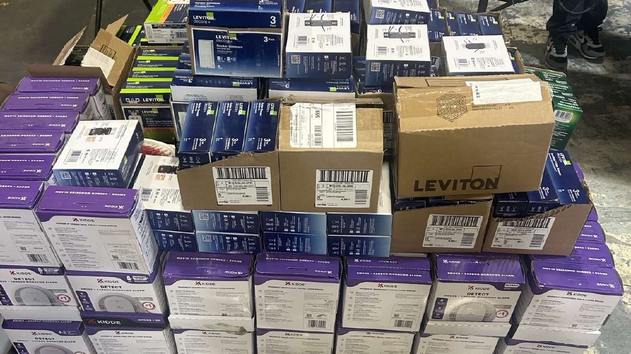 A man was arrested and accused of committing a string of thefts at Home Depot and Lowe's stores across the state amounting to more than $82,000 in merchandise.