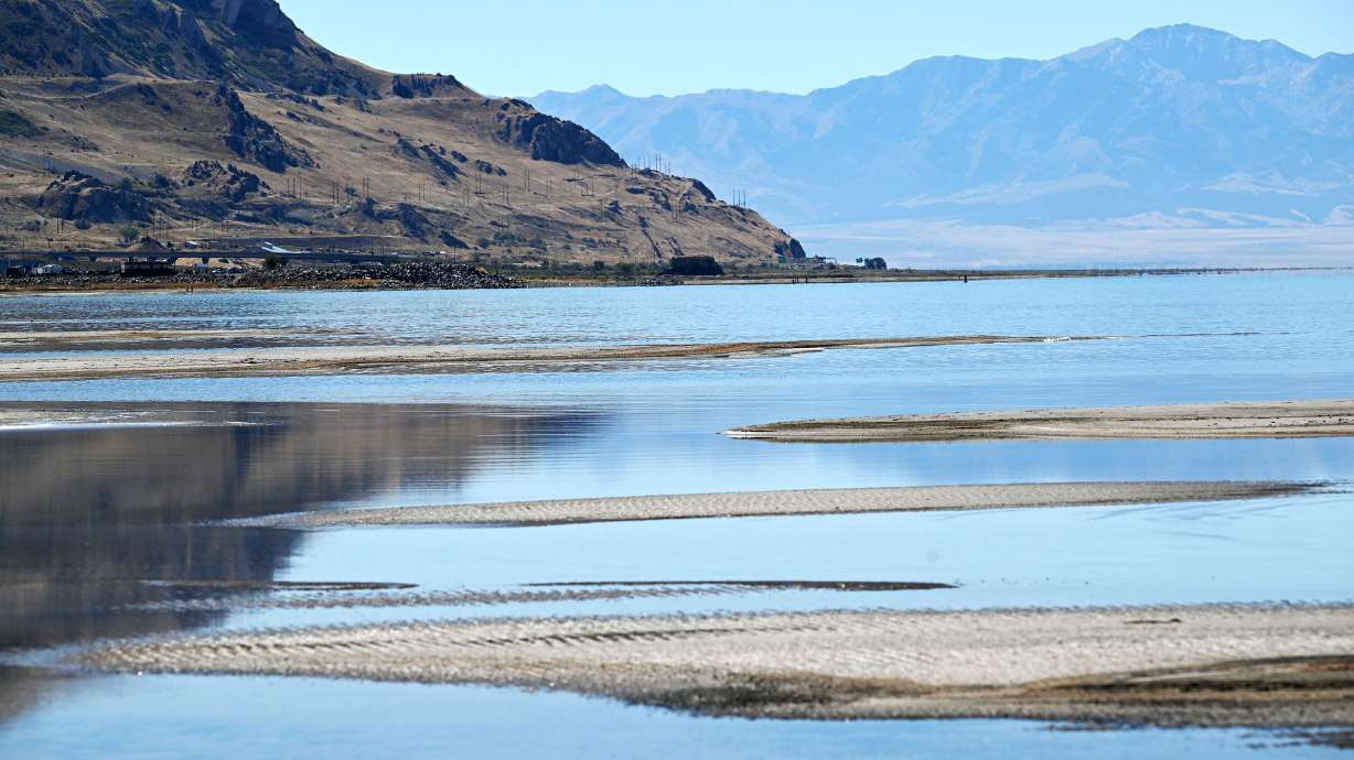The shoreline of the Great Salt Lake, near Magna, is pictured on Sept. 24. The Utah Inland Port Authority recently approved a $2.5 million grant to the Utah Department of Natural Resources' Division of Wildlife Resources to support the preservation of the lake's shoreline.