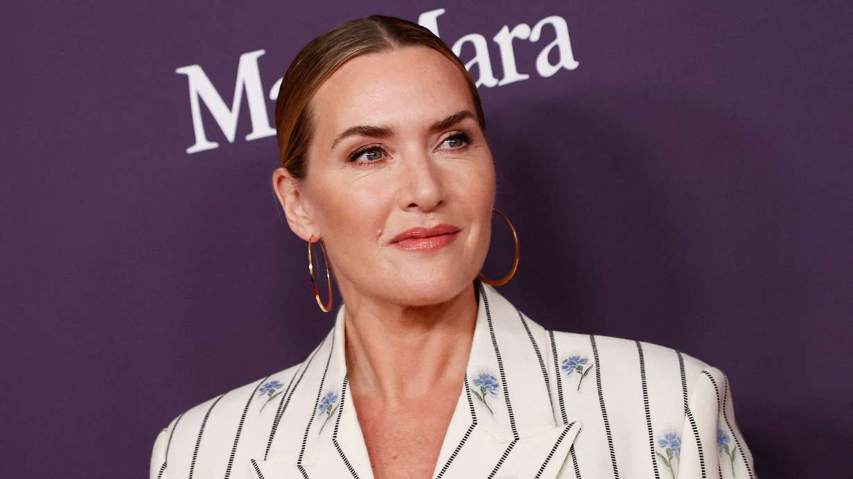 Kate Winslet is pictured at the 2024 Women in Film (WIF) annual gala in Beverly Hills, California, on Oct. 24. Winslet is sharing an anecdote about a "wonderful" encounter she recently had with someone from her star-making blockbuster film "Titanic."