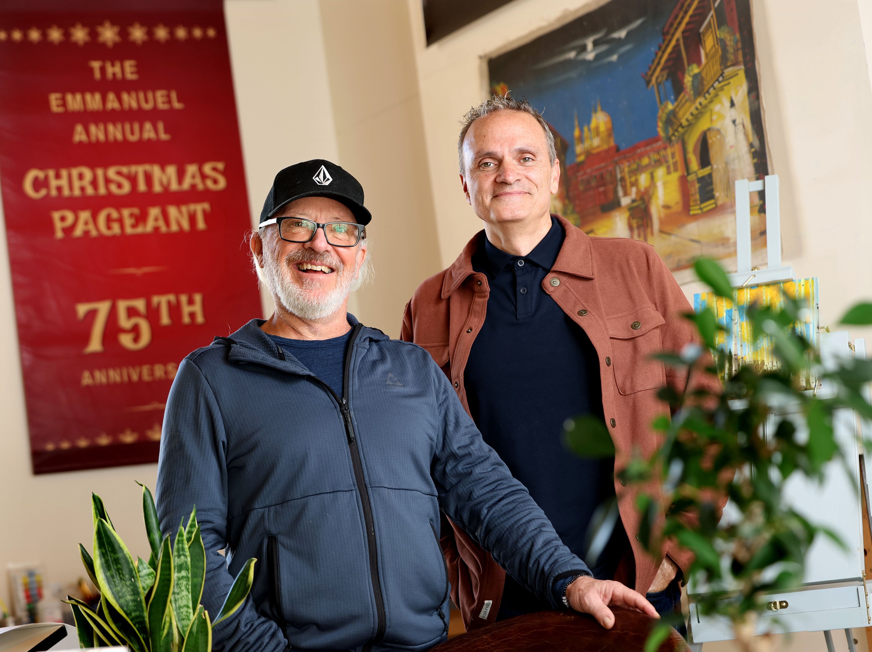 Darin McDaniel, left, and Chet Thomas, producers of "The Best Christmas Pageant Ever," are photographed at Thomas’ home in Kamas on Oct. 31.