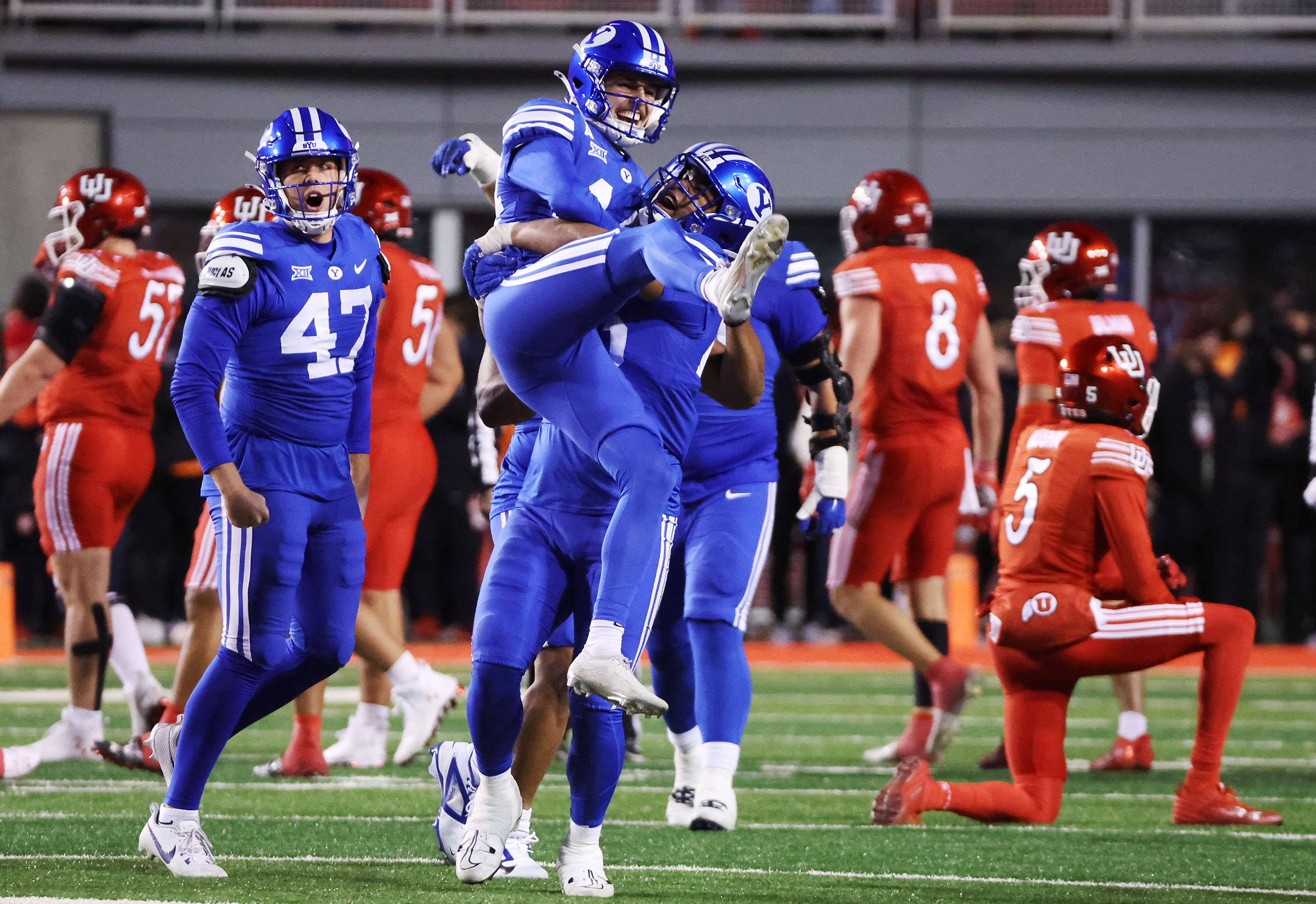 Ferrin's 44-yard field goal wills No. 9 BYU to 22-21 win over Utah in wild rivalry finish