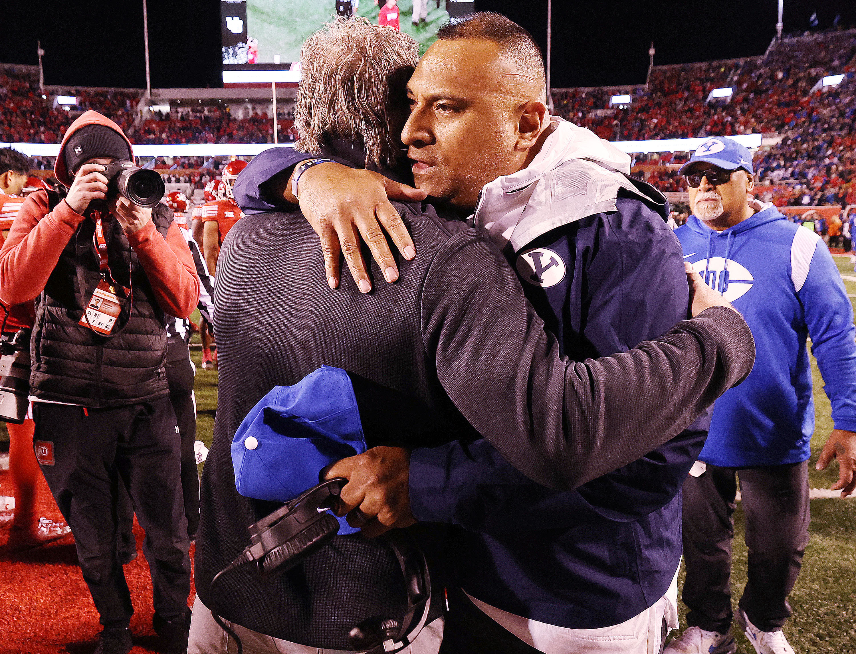 Close ties in BYU-Utah rivalry 'makes it even more fun' for coaches, players