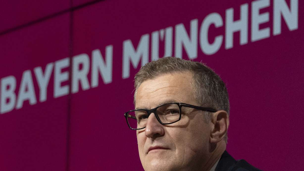FILE - Bayern Munich soccer club CEO Jan Christian Dreesen attends a news conference in Munich, Germany, Sunday, May 28, 2023.