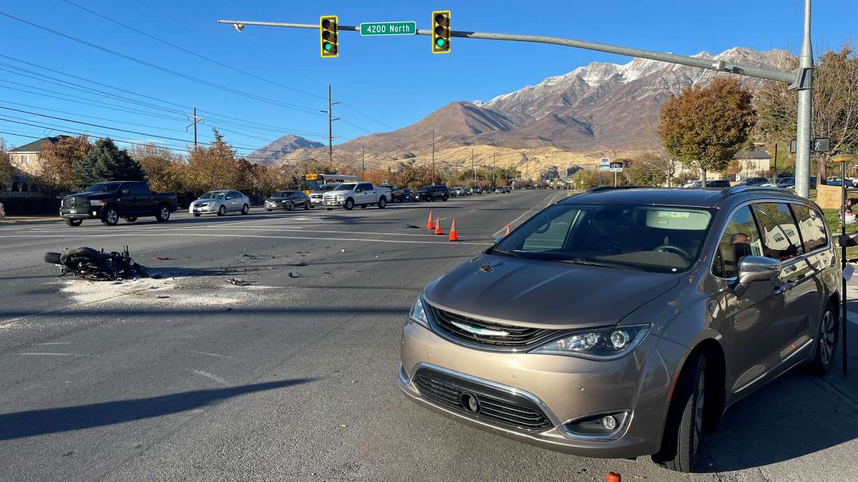 Provo police are investigating a crash that led to a motorcyclist being taken to the hospital.