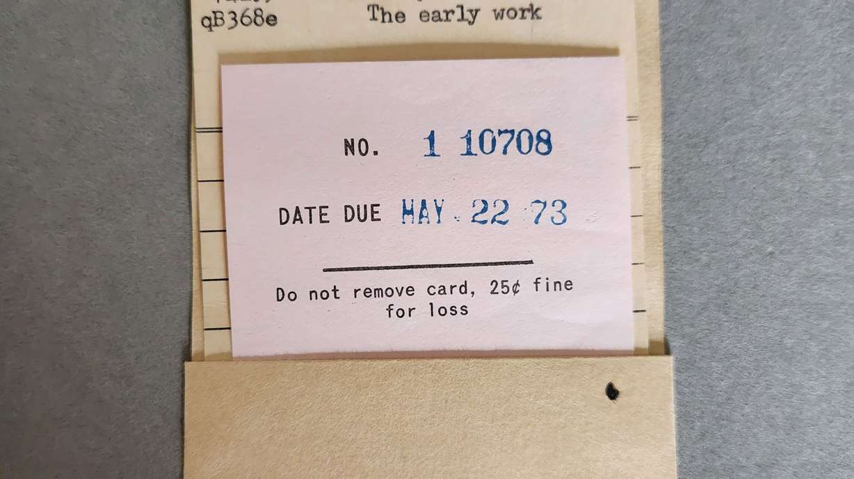 The book, "The Early Works of Aubrey Beardsley," was checked out in 1973 from the Worcester Public Library in Massachusetts, with a due date of May 22, 1973. The book was never returned by the original borrower, but found 51 years later in Boston.