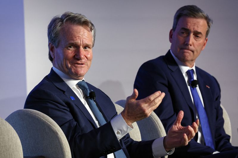 US bank CEOs express confidence in deals, consumer finances