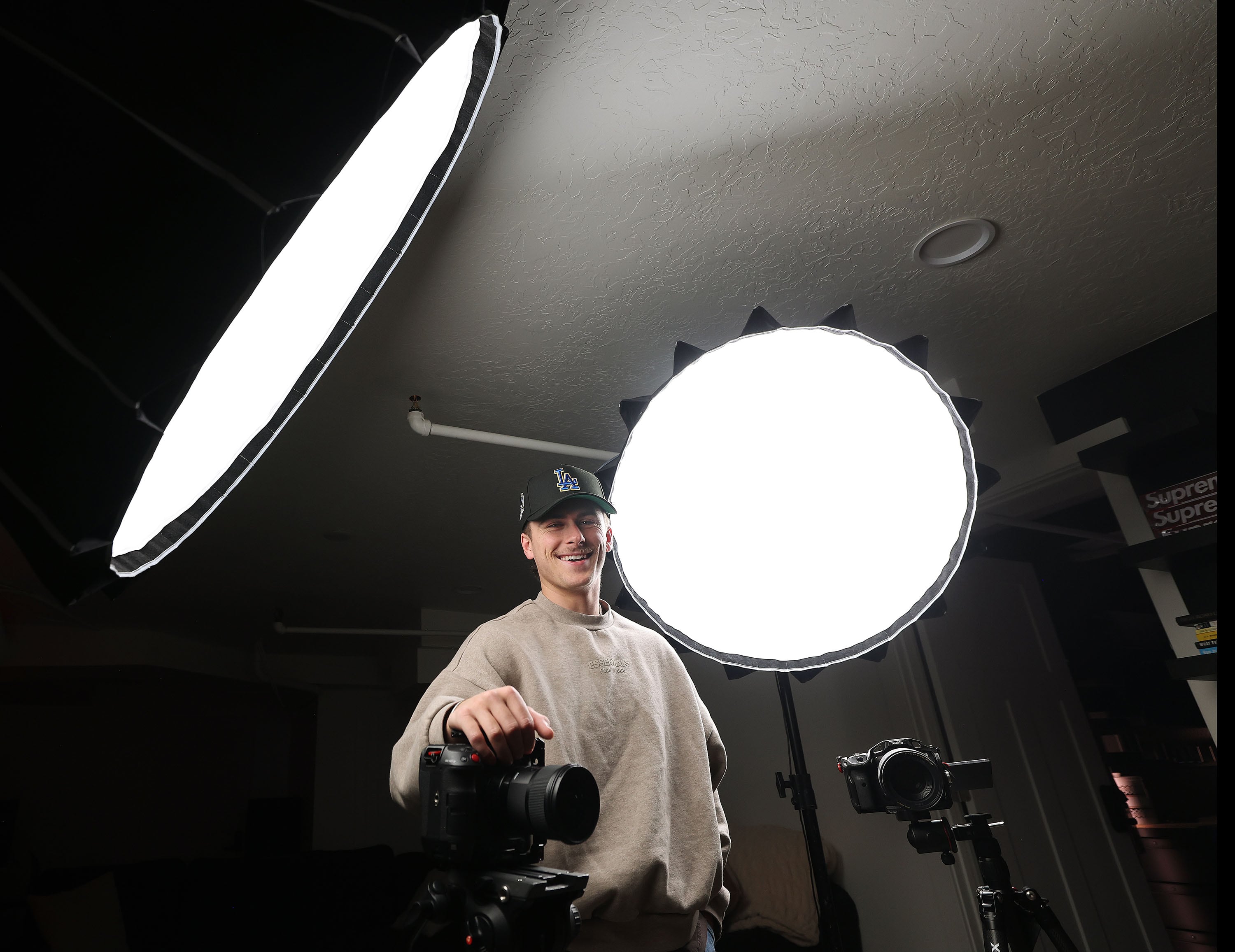 Photographer Connelly Molnar is pictured at his studio in Provo on Tuesday.