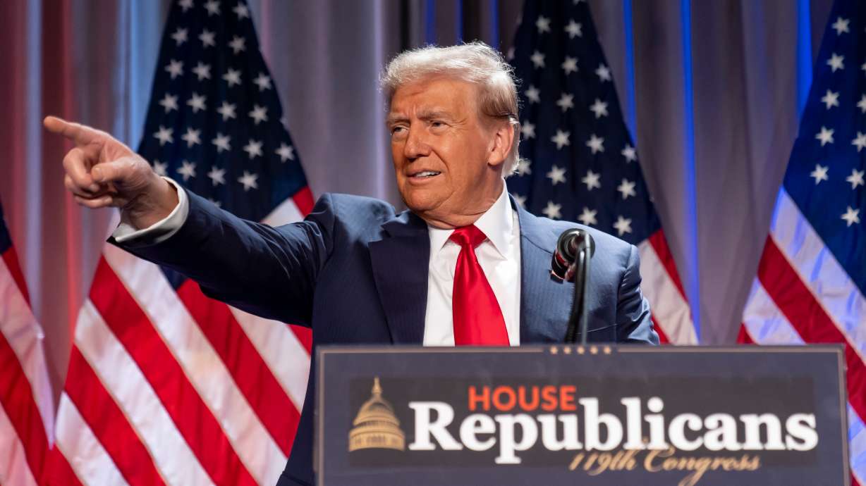 President-elect Donald Trump speaks at a meeting of the House GOP conference Wednesday in Washington. Shuttering the U.S. Department of Education has long been one of President-elect Donald Trump's more controversial promises.