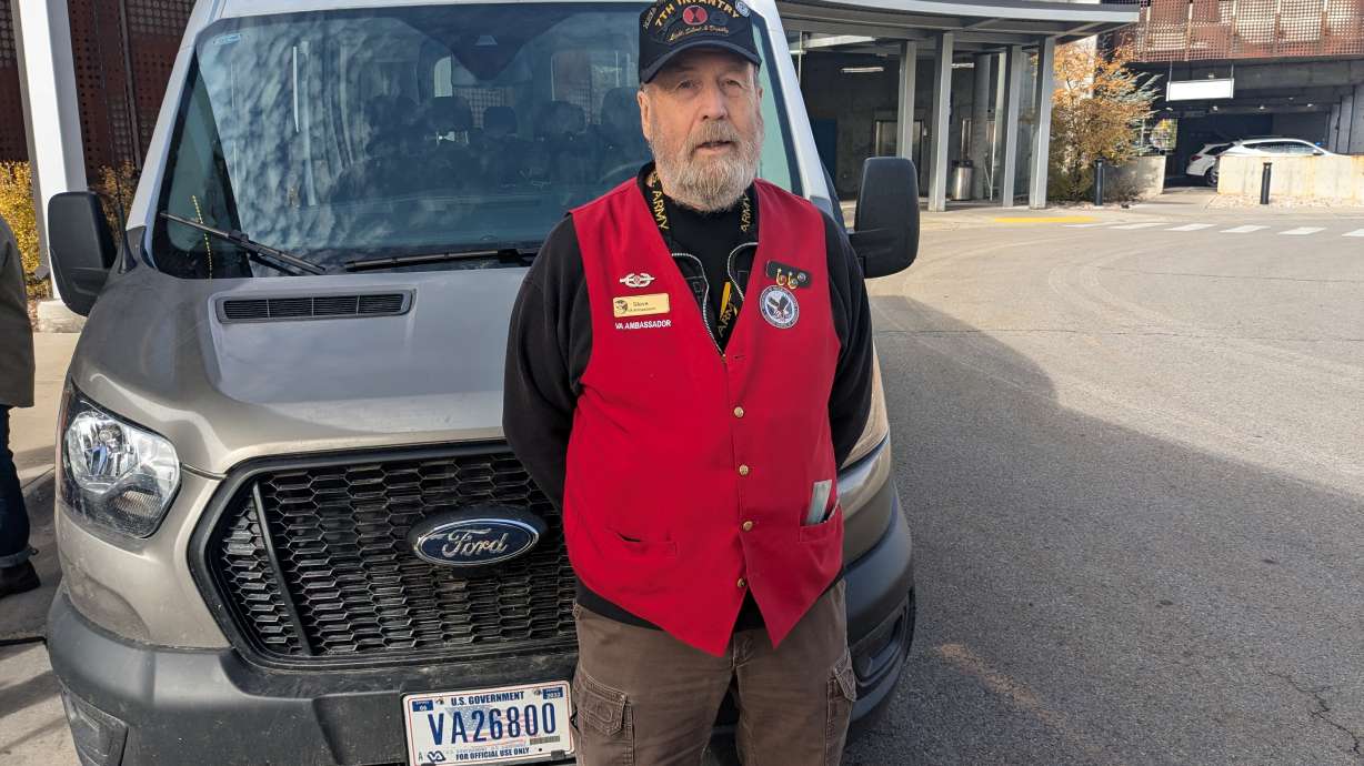 Steve Herrman, of Millcreek, volunteers his time as a driver for the George E. Wahlen Department of Veterans Affairs Medical Center in Salt Lake City. The hospital is in dire need of more drivers.