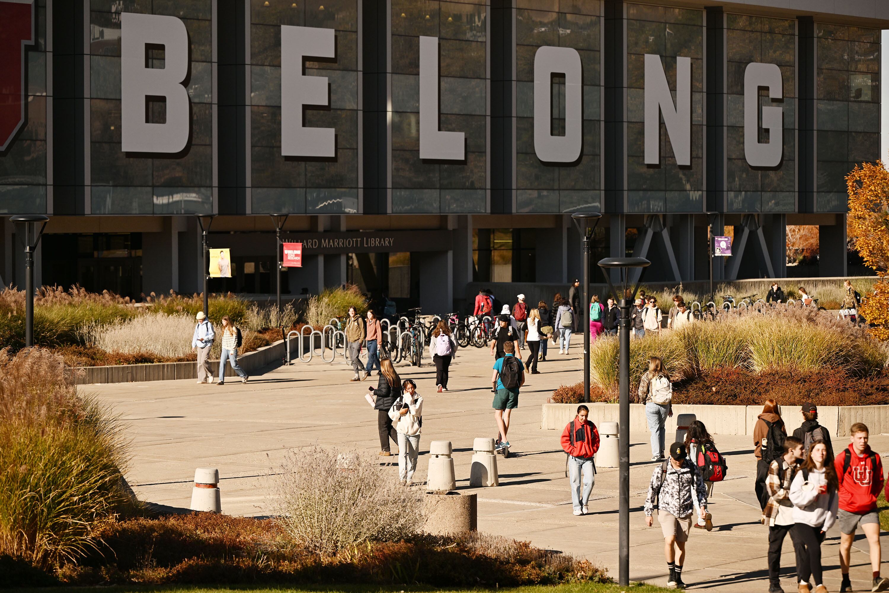 University of Utah students walk around the campus on Monday. A struggle pitting Utah state lawmakers against higher education leaders could be developing in the weeks leading up to the 2025 legislative general session.