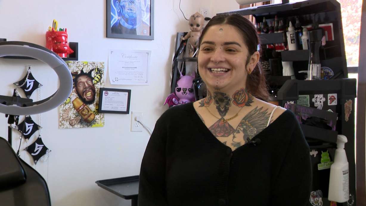Ses Inks is a tattoo artist at Eminent Ink Tattoos in Midvale. She and her fellow tattoo artists are preparing to host a fundraising event on Saturday to raise awareness about missing and murdered Indigenous women in Utah.