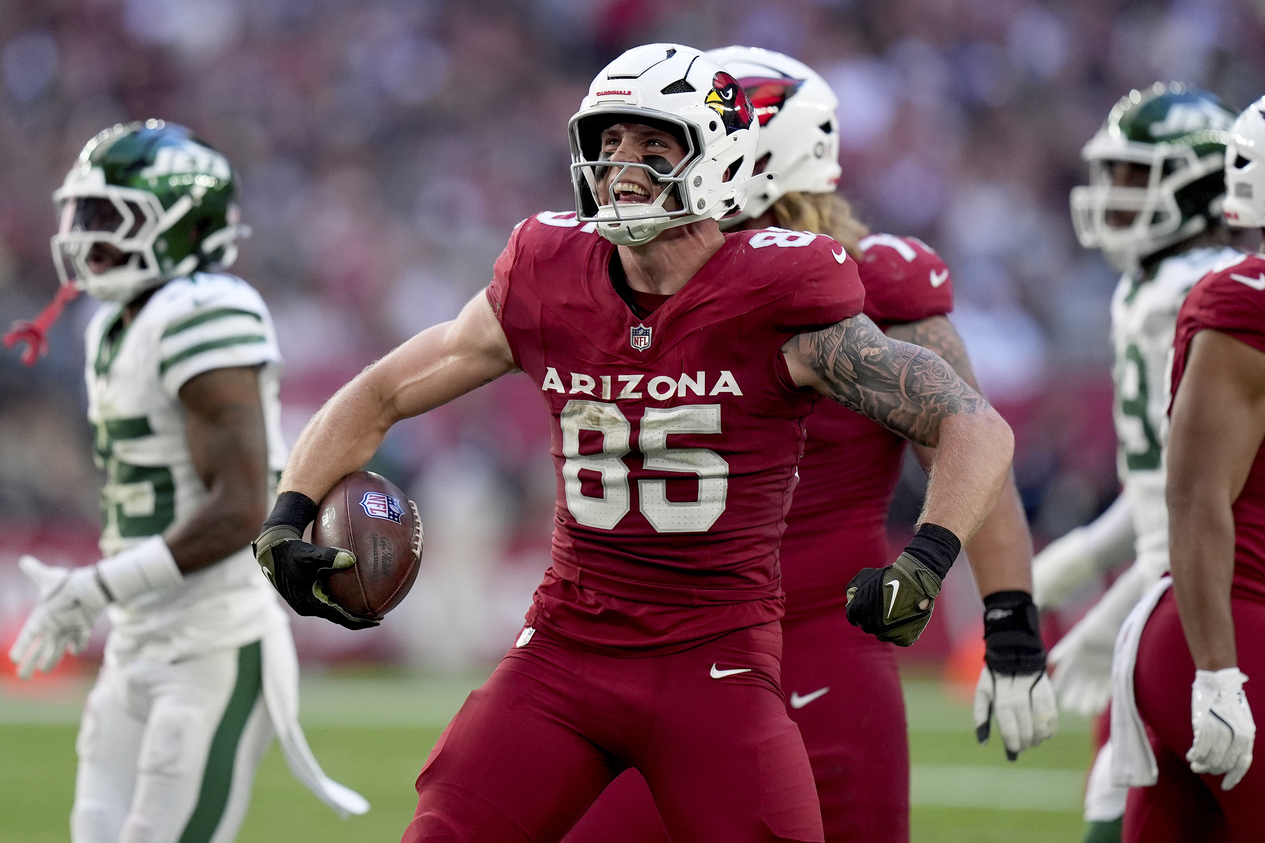 Cardinals tight end Trey McBride rises into league's elite with spectacular plays, ample production