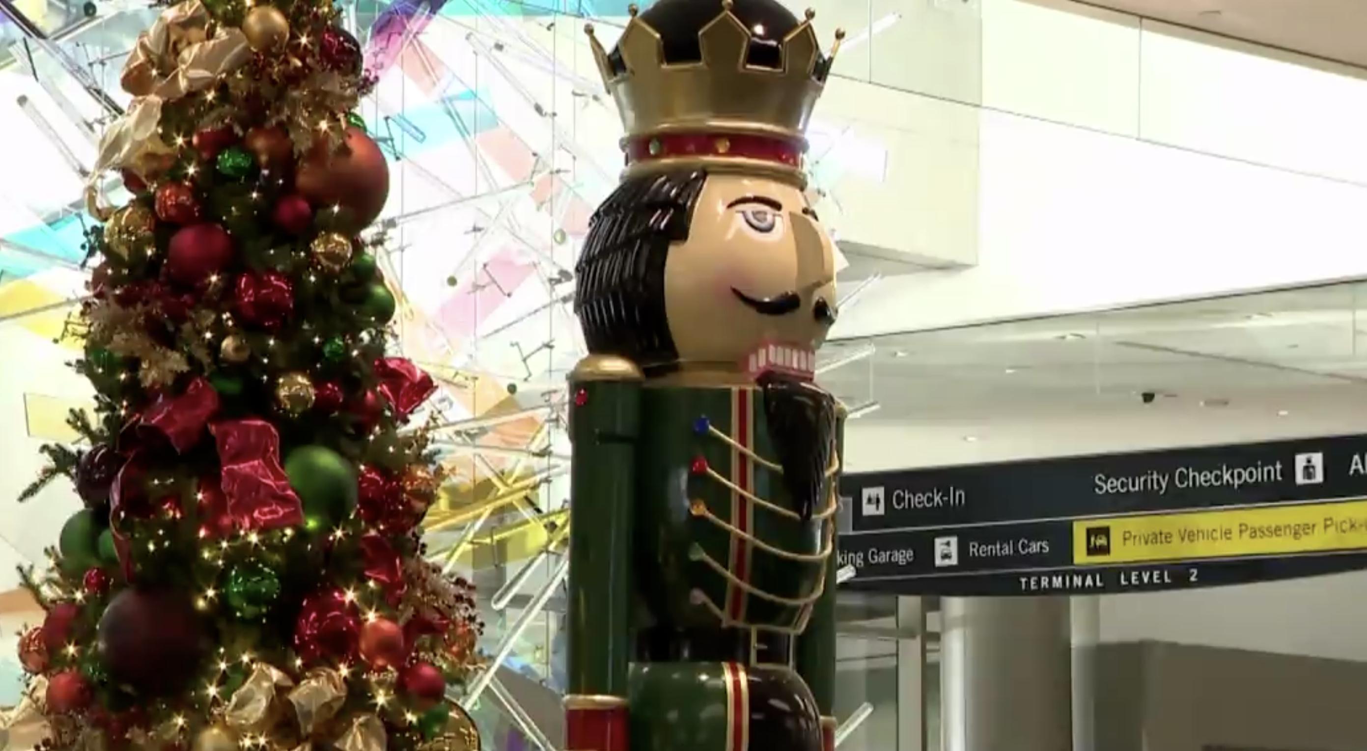 Salt Lake City International Airport decks the halls and terminals for the holidays