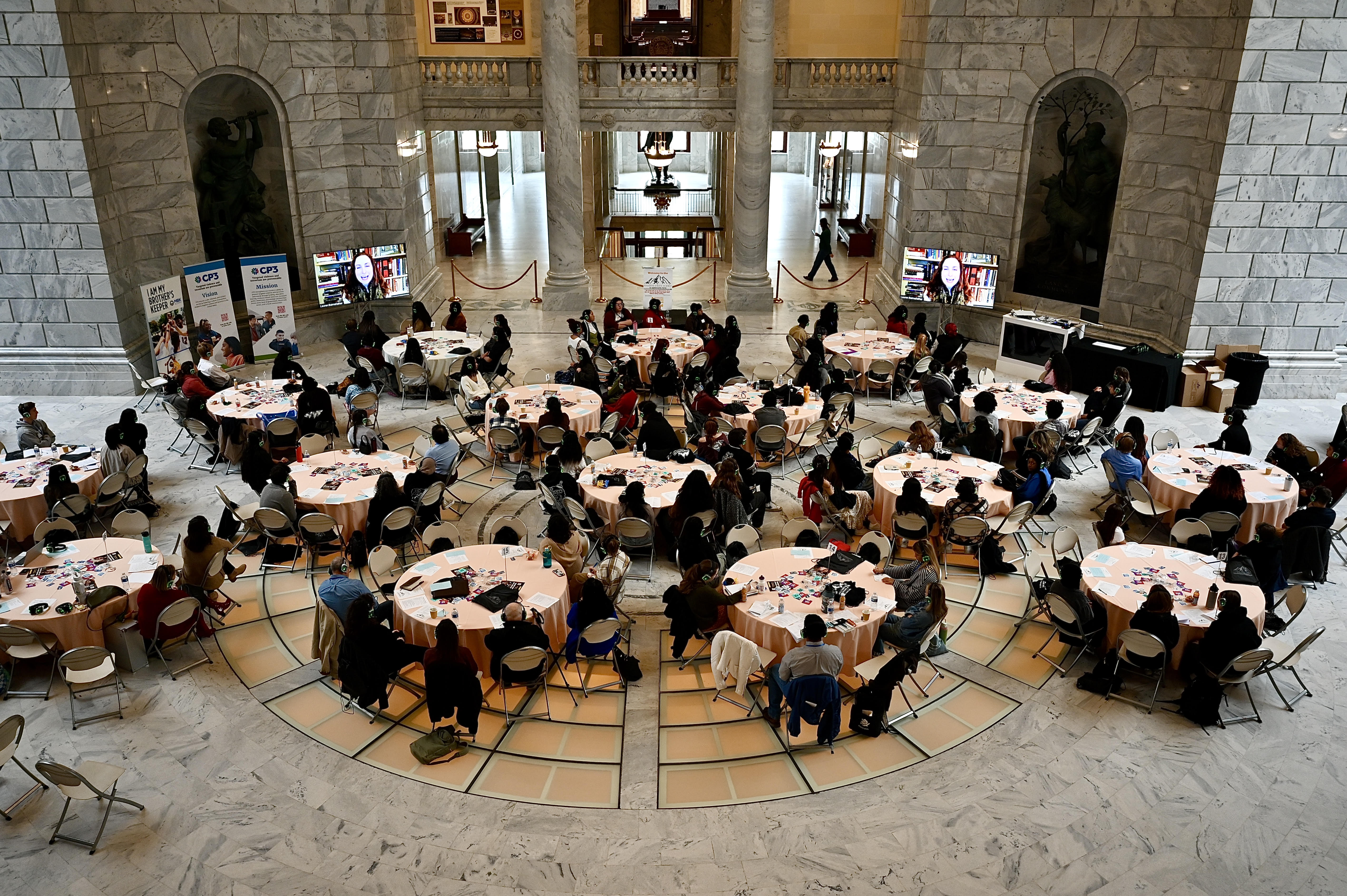 Students attend a Unity Summit in Salt Lake City on Friday. The Salt Lake City School District is pushing to make strides to foster respect, reduce hate, strengthen community and encourage civic responsibility through a Unity Summit Friday.