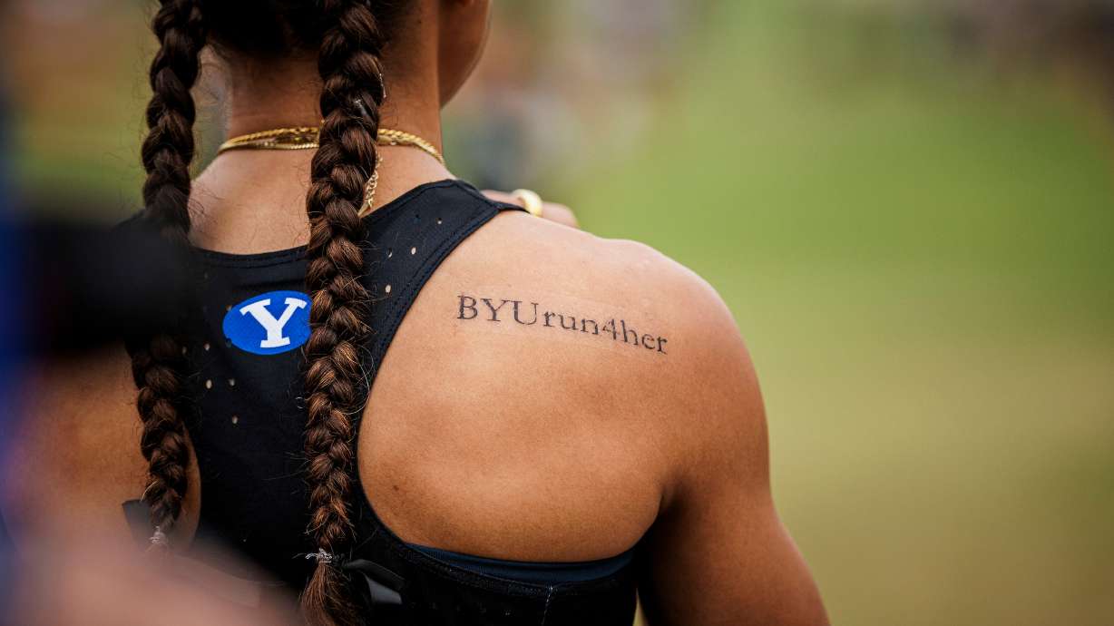 BYU women's cross country gets ready to run at the Big 12 championships, Nov.r 1, 2024 in Waco, Texas. After winning a second consecutive Big 12 title, the Cougars placed 4 in the top 10 to pull away for an NCAA Mountain regional win.