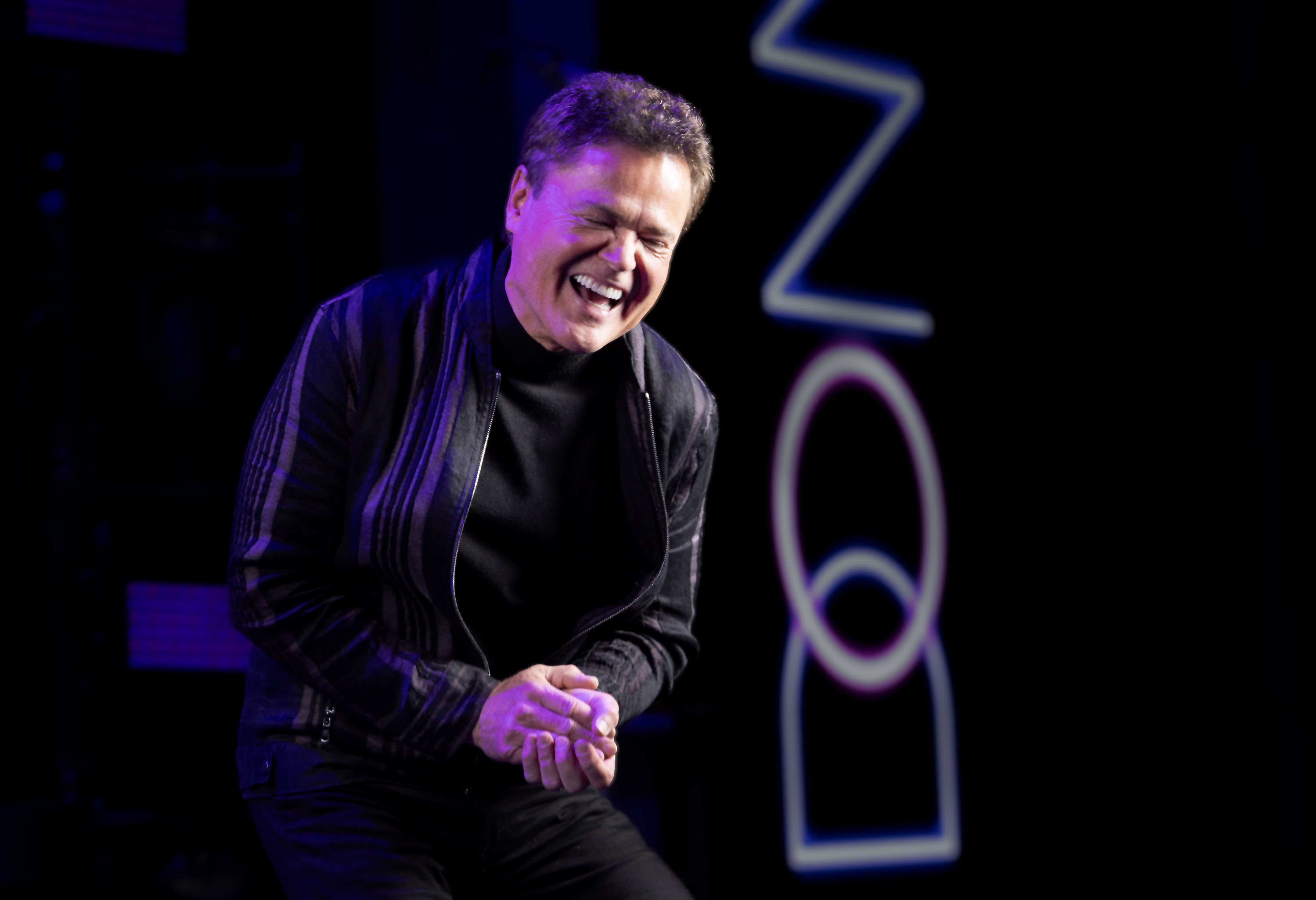 Donny Osmond is photographed inside Harrah's Showroom prior to his show at Harrah's Las Vegas on Oct. 23. Osmond appears in "Larger Than Life: Reign of the Boybands," a new documentary streaming on Paramount+.