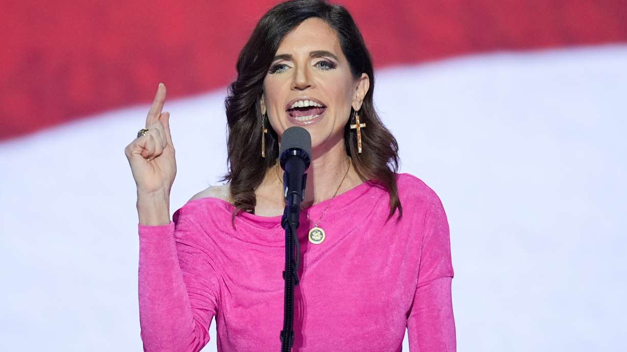 Rep. Nancy Mace, R-SC., at the Republican National Convention July 17, in Milwaukee. Mace has proposed a resolution to prohibit House members and employees from using bathrooms that don't correspond to their biological sex.