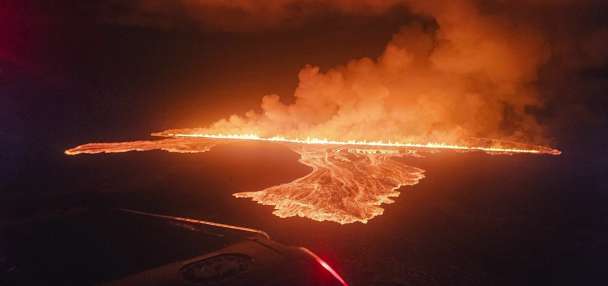 Volcano on Iceland's Reykjanes Peninsula erupts for the 7th time in a year