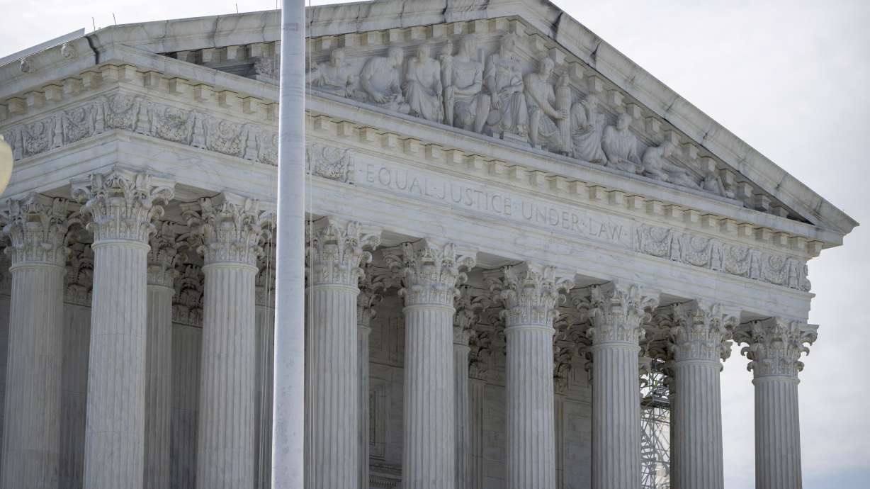 The Supreme Court building is seen on June 28 in Washington. The court allowed a class-action lawsuit against Meta in a privacy scandal to proceed Friday.