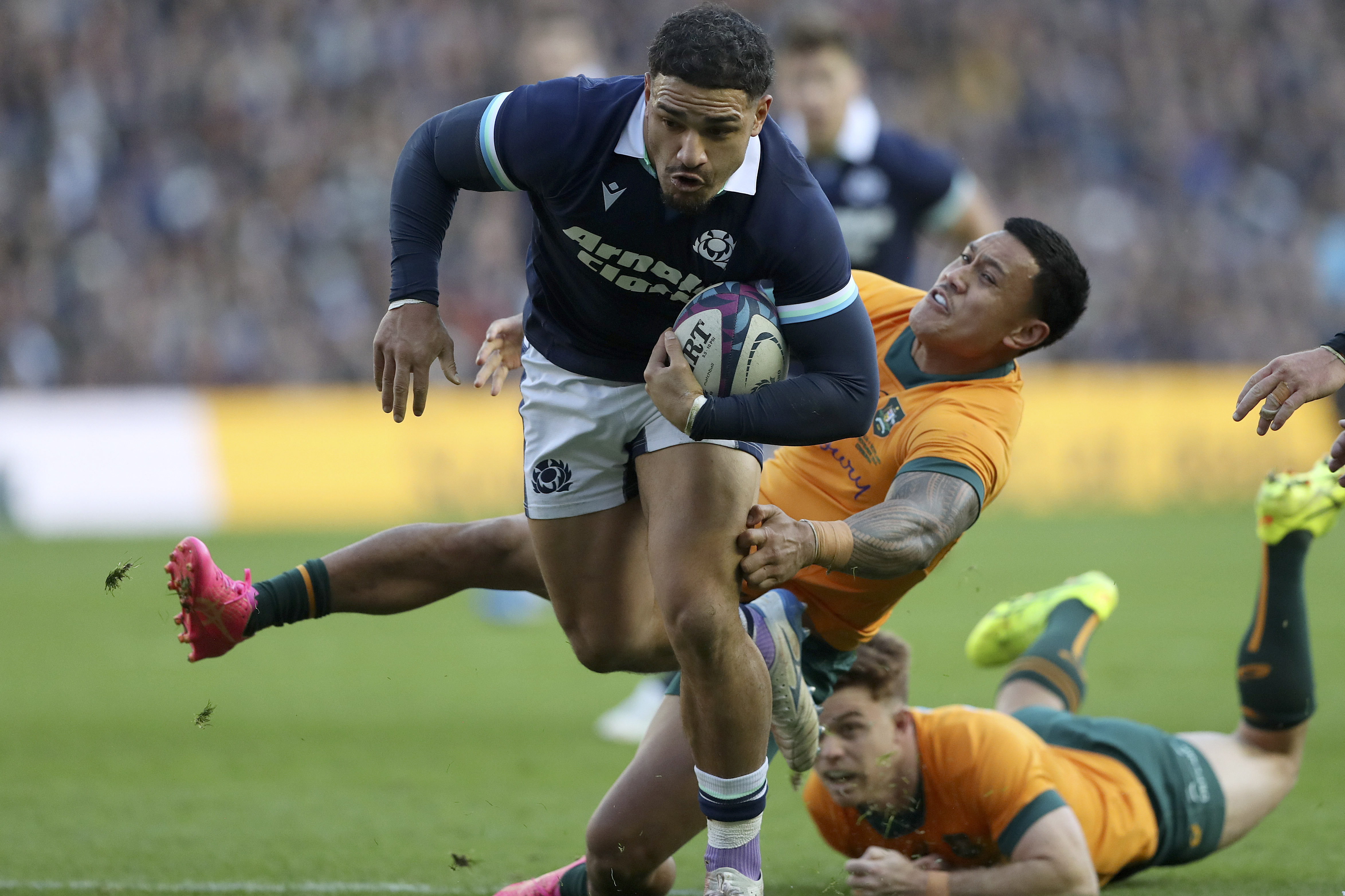 Scotland beats Australia to end Wallabies' Grand Slam rugby hopes despite Harry Potter's magical try