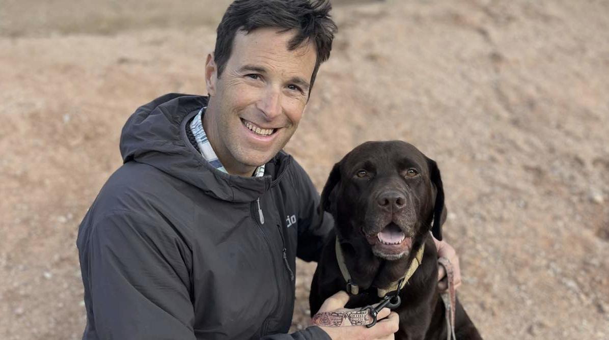 Pic with Bill and his dog: Bill Johnson was diagnosed with stage four non-smoking lung cancer.