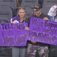 Have You Seen This? 'Monday Night Football' crew gives Ravens fans impromptu gender-reveal assist