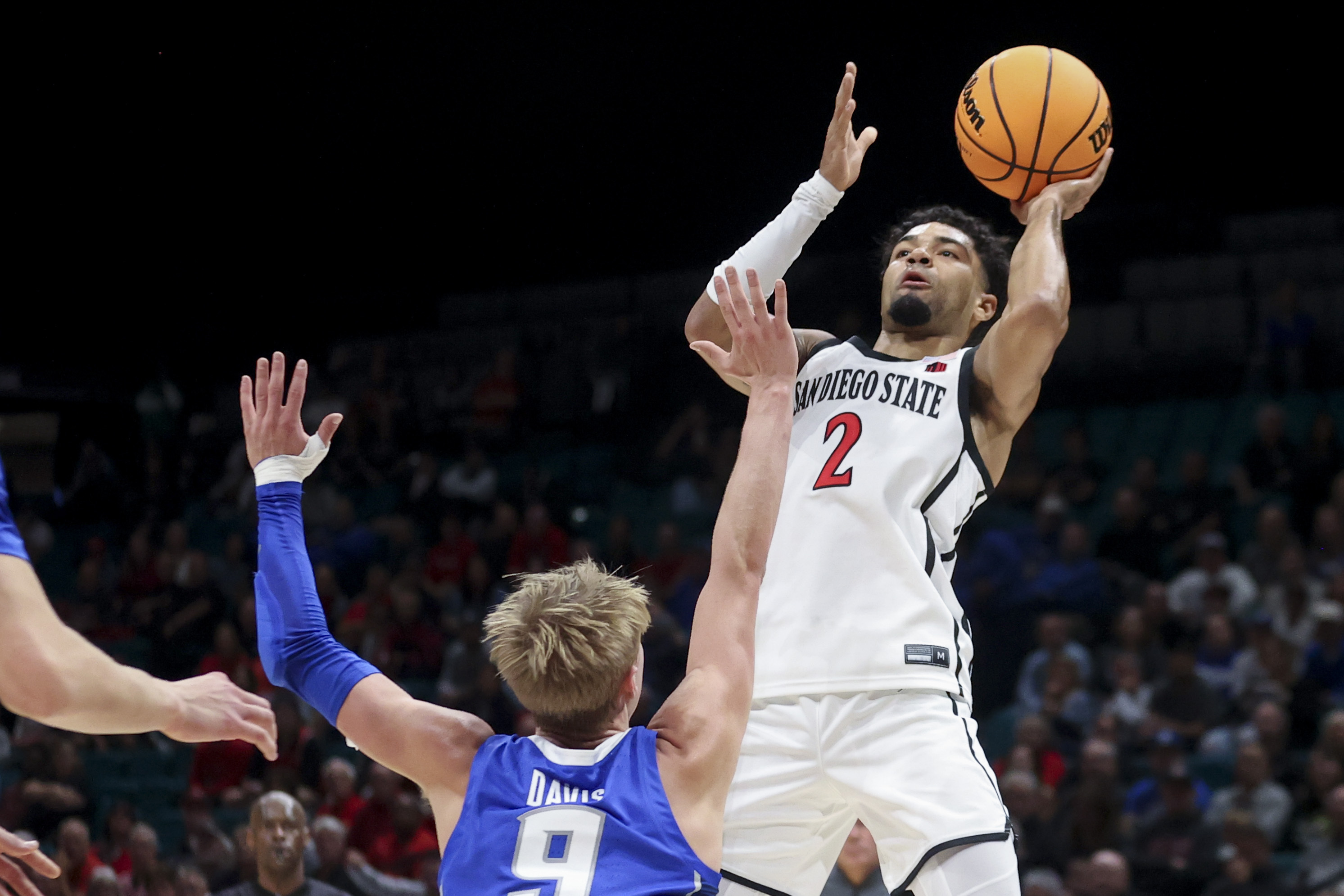 San Diego State takes down No. 21 Creighton 71-53 in Players Era Festival event in Las Vegas