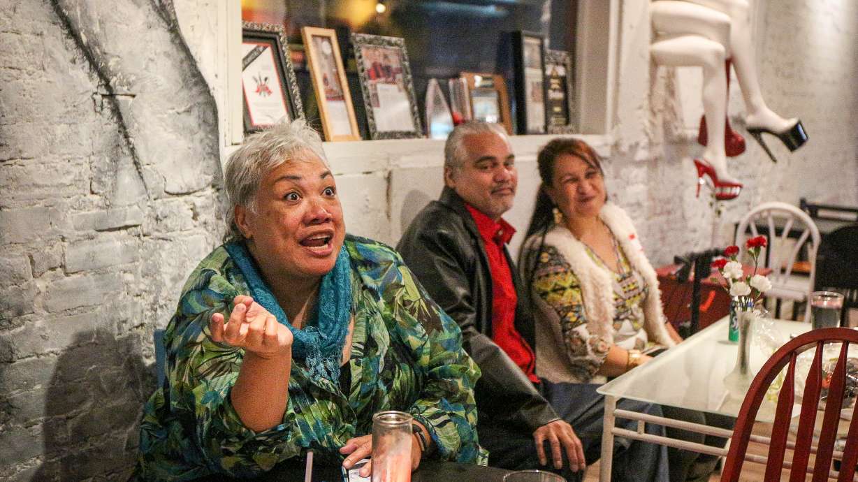 Susi Feltch-Malohifo'ou at a gathering in Salt Lake City on Dec. 2, 2017. She heads Pacific Island Knowledge 2 Action Resources and said the group has launched an initiative aimed at helping prison inmates.