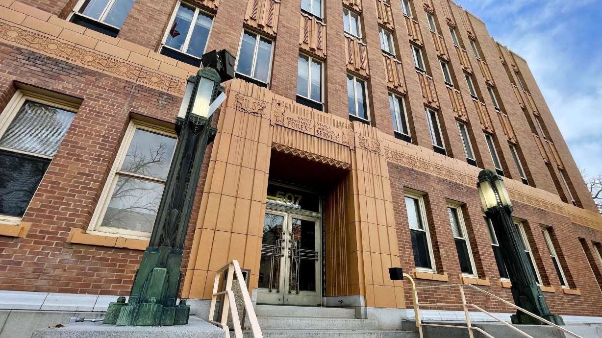 The old U.S. Forest Service building in Ogden, pictured Monday, Nov. 25. City officials are mulling acquisition of the structure.