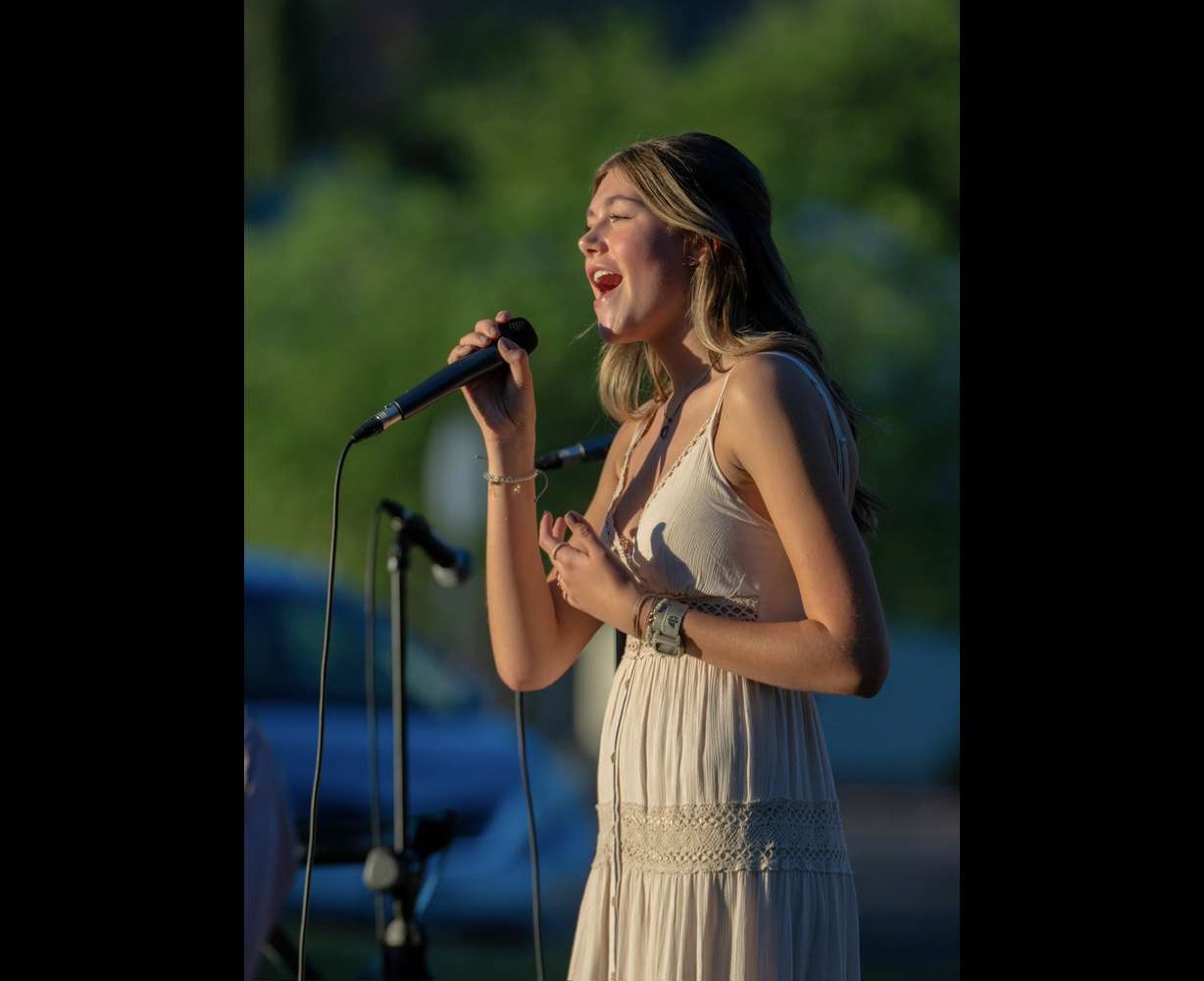 Roxie Sparling performs at the Shannon Rae Vocal Studio’s Praise Concert in downtown St. George.