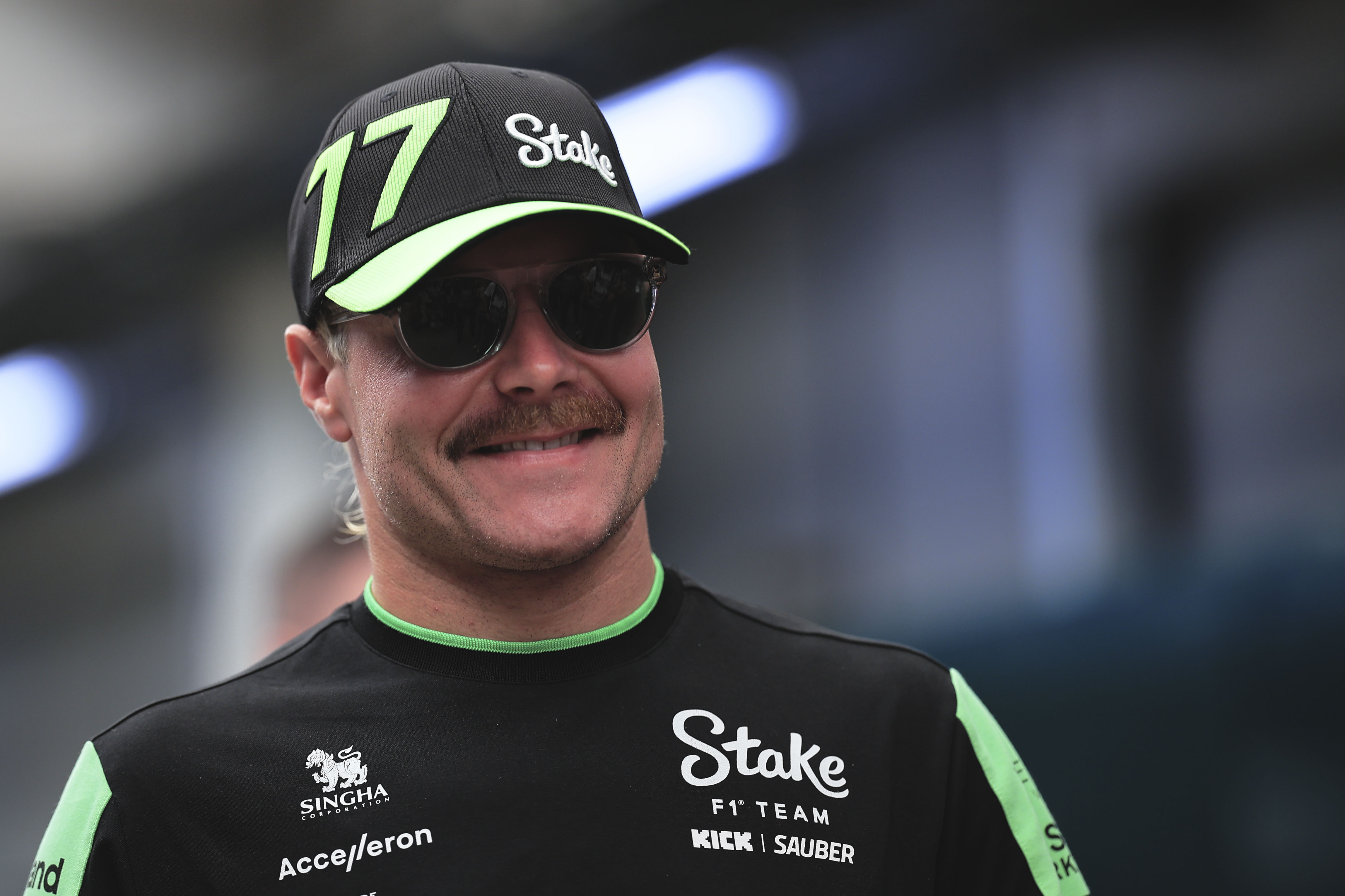 Kick Sauber driver Valtteri Bottas of Finland, walks around the paddock of the Interlagos race track ahead the first free practice for the Brazilian Formula One Grand Prix in Sao Paulo, Brazil, Friday, Nov. 1, 2024.
